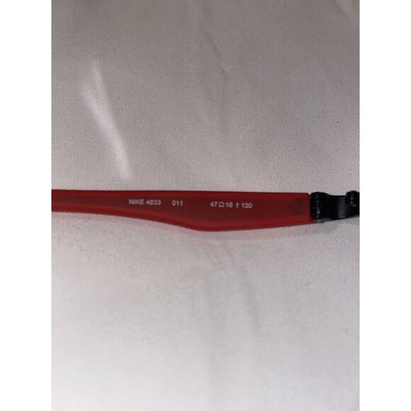 Nike With Flexon kids 4633 247 47-16-130 Red Full Rim Eyeglasses Frame Only - Picture 6 of 11